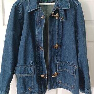 Lauren Jeans Co. By RALPH LAUREN Denim Jacket with Gold Toggles